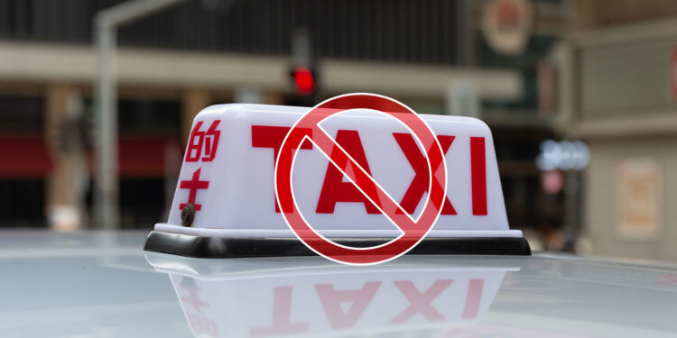 Avoid using taxis in China for pax/crew ground transportation