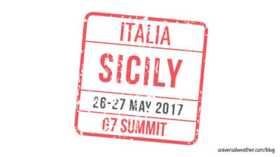 Traveling to the G7 in Italy in May