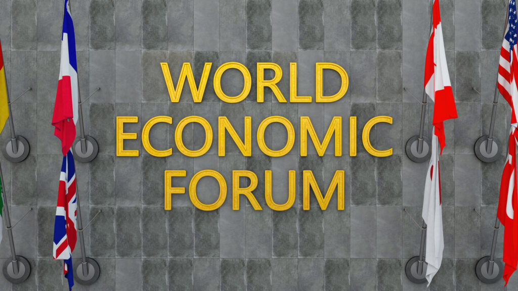World Economic Forum banner